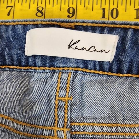Kancan Mid-Rise Boyfriend Relaxed Distressed Denim Jeans Size 11 - Picture 5 of 11